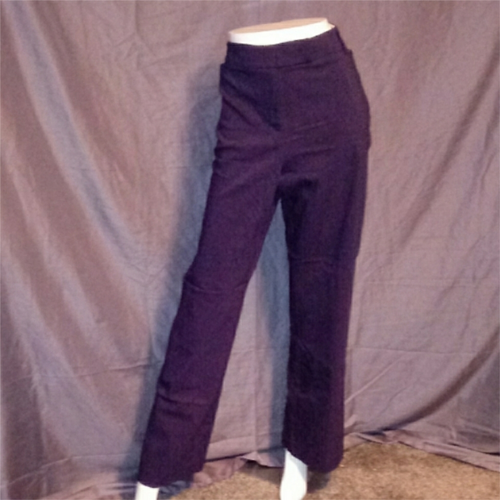 Navy Straight Leg Plus Size Dress Pants